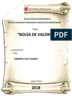 Informe de La Bolsa de Valores