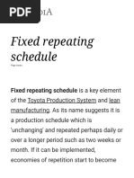 Fixed Repeating Schedule 