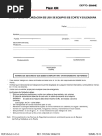 PERMISO PARA TRAB DE SOLDADURA Y OXICORTE Plain On 2018 PDF