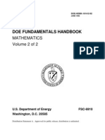 Doe Mathematics Volume 2 of 2 Doe-Hdbk-10141-92