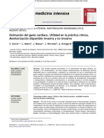 Estimación Del Gasto Cardíaco. Utilidad en La Práctica Clínica.