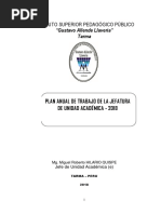 Plan de Trabajo Unidad Académica - 2018 - 03