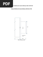 Balcony Slab To BS 8110