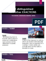 Tax Distinguished From Other EXACTIONS PDF