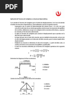 Aplicación Del Teorema de Castigliano A Estructuras Hiperestáticas