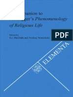 Companion To Heideggers Phenomenology of Religio