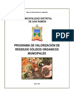 Programa de Valorizacion de Residuos Solidos Organicos Municipales