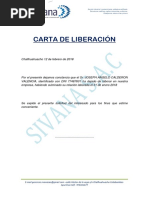 Carta de Liberación