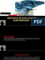 Métodos de Explotación Subterránea"exposición".