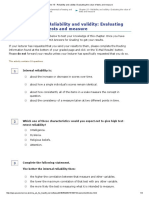 Chapter 15 - Reliability and Validity - Evaluating The Value of Tests and Measure