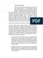 El Trabajo Social en El Perú Aparece en La Década de Los 40 Como Resultado de Los Cambios Cuantitativos y Cualitativos Estructurales de La Misma Sociedad Peruana