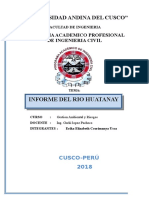 Informe Del Rio Huatanay