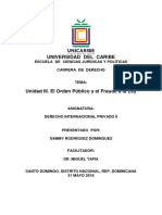 Unidad III. El Orden Público y El Fraude A La Ley