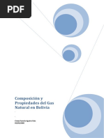 Ejemplo Tarea Calculo de Composicion y Propiedades Del Gas Natural en Bolivia Rio Grande