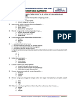 Soal Kelas 1 Tema 6 Subtema 1