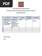 Cuadro de Operacionalización de Variables de Investigación