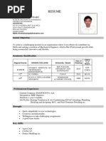 Meraj Resume With Photo