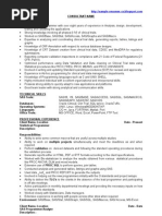 SAS Developer - Sample Resume - CV