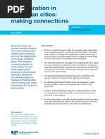 Regeneration in European Cities: Making Connections: April 2008