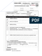 Formulario Del Registro Mercantil