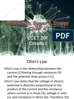 Chap4 Ohms Law Power Energy