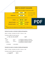 Density&Viscosity Calculator