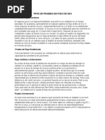 Tipos de Pruebas en Pozo de Gas