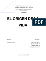 El Origen de La Vida 1