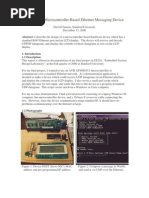 Design of A Microcontroller-Based Ethernet Messaging Device