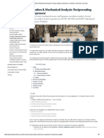 Pulsation & Mechanical Analysis: Reciprocating Compressor