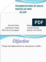 SAP Implementation in NPIL