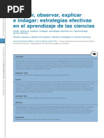 Predecir, Observar, Explicar e Indagar: Estrategias Efectivas en El Aprendizaje de Las Ciencias