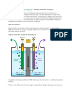 Hydrogen Production: Electrolysis