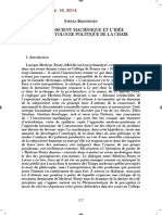 L'inconscient Machinique Et L'idée D'une Ontologie Politique de La Chair