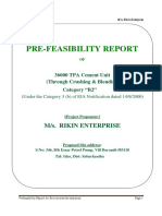 Pre-Feasibility Report: M/S. Rikin Enterprise