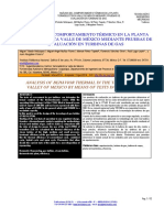 Análisis Del Comportamiento Térmico en La Planta Termoeléctrica Valle de México Mediante Pruebas de Evaluación en Turbinas de Gas