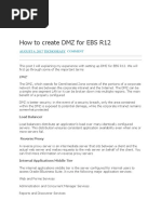 How To Create DMZ For EBS R12