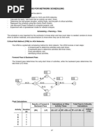 Critical-Path Analysis For Network Scheduling