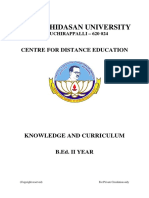 Knowledge and Curriculum