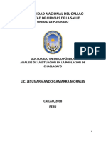 Analisis de La Poblacion en Chaclacyo Centro Laboral