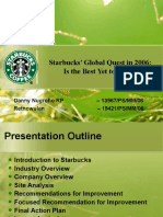 Starbucks' Global Quest in 2006: Is The Best Yet To Come?