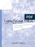 (SUNY Series in Psychoanalysis and Culture) Judith Harris-Signifying Pain - Constructing and Healing The Self Through Writing-State University of New York Press (2003)