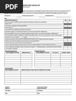 Field Welding Inspection Checklist: Wisconsin Department of Transportation