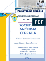 Sociedad Anonima Cerrada