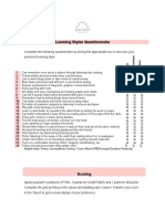 Learning Styles Questionnaire