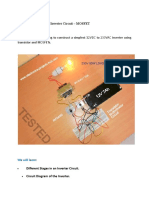 Simple 12V To 230VAC Inverter Circuit - MOSFET