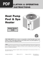 Heat Pump Pool & Spa Heater: Installation & Operating Instructions