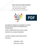 El Código de Etica Del Colegio de Ingenieros Del Perú