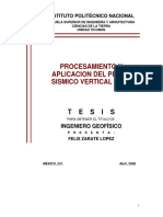 Procesamiento y Aplicación Del Perfil Sísmico Vertical (VSP)