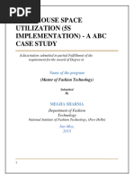 Warehouse Space Utilization (5S Implementation) - A Abc Case Study